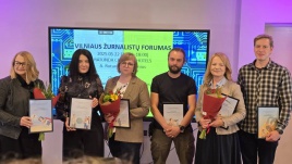 Vilniaus žurnalistų forume apdovanoti žurnalistai Vilniaus žurnalistų forume apdovanoti žurnalistai